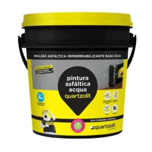 Pintura Asfáltica Balde 18 Litros Acqua - Quartzolit