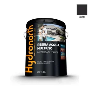 Resina Acqua Color Multiuso Grafite Universal - Balde 18 Litros - Hydronorth