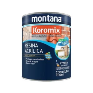 Resina Acrilica Base D'agua Incolor Montana 900ml - Montana