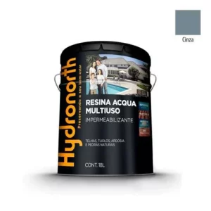 Resina Acqua Color Multiuso Cinza - Balde 18 Litros - Hydronorth