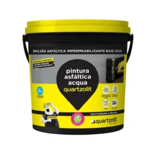 Pintura Asfáltica Galão 3,6 Litros Acqua - Quartzolit