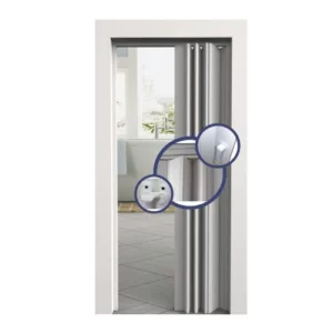 Porta Sanfonada 90cm Bege - Vitesse