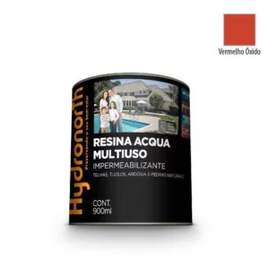 Resina Acqua Color Multiuso Vermelho óxido - 900ml - Hydronorth