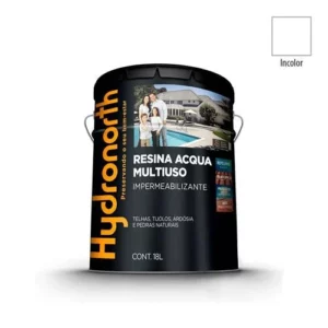Resina Acqua Multiuso Incolor - Balde 18 Litros - Hydronorth