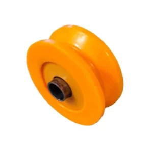 Roldana Nylon Laranja Maciça 75(3") Tipo V (cantoneira) Bucha -  Ferrosul