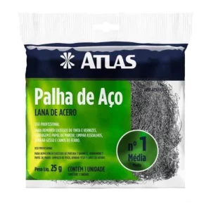 Palha de Aço Número.1 (pacote Com/20) - Atlas