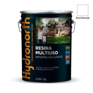 Resina Solvente Color Multiuso Branco Demarcação - Balde 18 Litros - Hydronorth