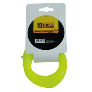 Linha Nylon Redonda 2mm X 15 Metros Blister Amarela - Dtools