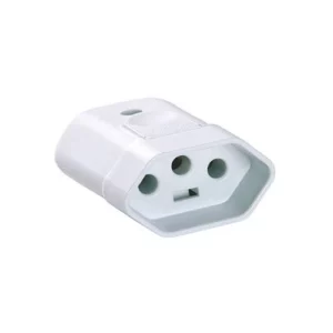 Pino Fêmea 3p 10a Branco - Linha Priscus - Tramontina