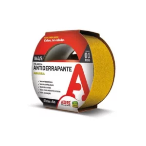 Fita Antiderrapante 50mm X 5 Metros Amarela - Adere