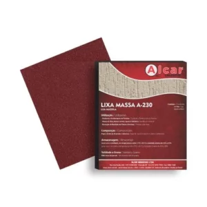 Lixa Massa 50 - Pacote com 50 Peças - Alcar