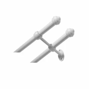 Kit para Cortina Duplo 2m Branco Pratiko - Bella Arte