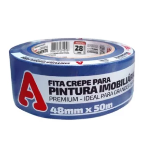 Fita Crepe Imobiliária 48mm X 50 Metros Azul 527s - Adere