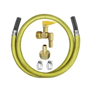 Gás Kit Instalação Fogão e Cooktop com Registro Corta Fogo 90° 1,25m- Roco