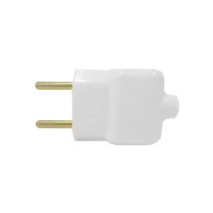 Pino Macho 2p 10a com Prensa Cabo Branco - Ilumi