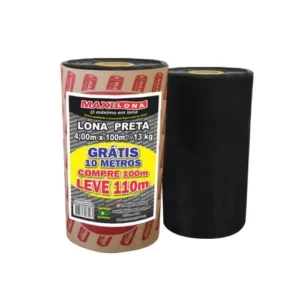 Lona Preta 4 X 110 X 13kg - Maxilona
