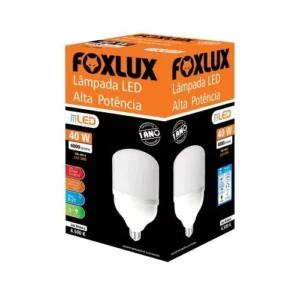 Lâmpada Led Alto Fator 40w - 6500k Bivolt - Foxlux