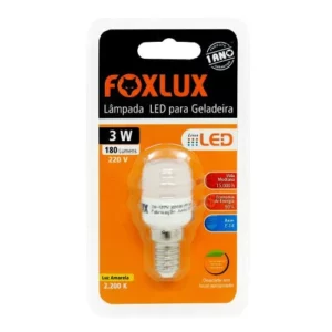 Lâmpada Led para Geladeira 3 Watts X 220 Volts E-14 - Foxlux