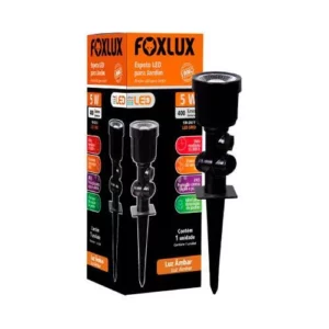 Espeto para Jardim Led 5 Watts Ambar (2200k) Bivolt - Foxlux