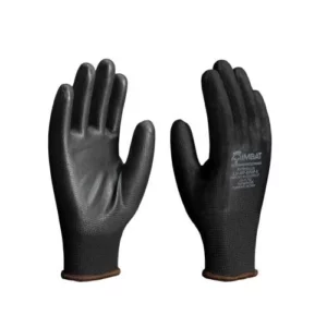 Luva Poliéster com Pu Preta 10 (gg) - Imbat