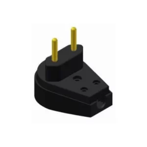 Pino Macho 2p 20a Triangular com Prensa Cabo Preto - Ilumi