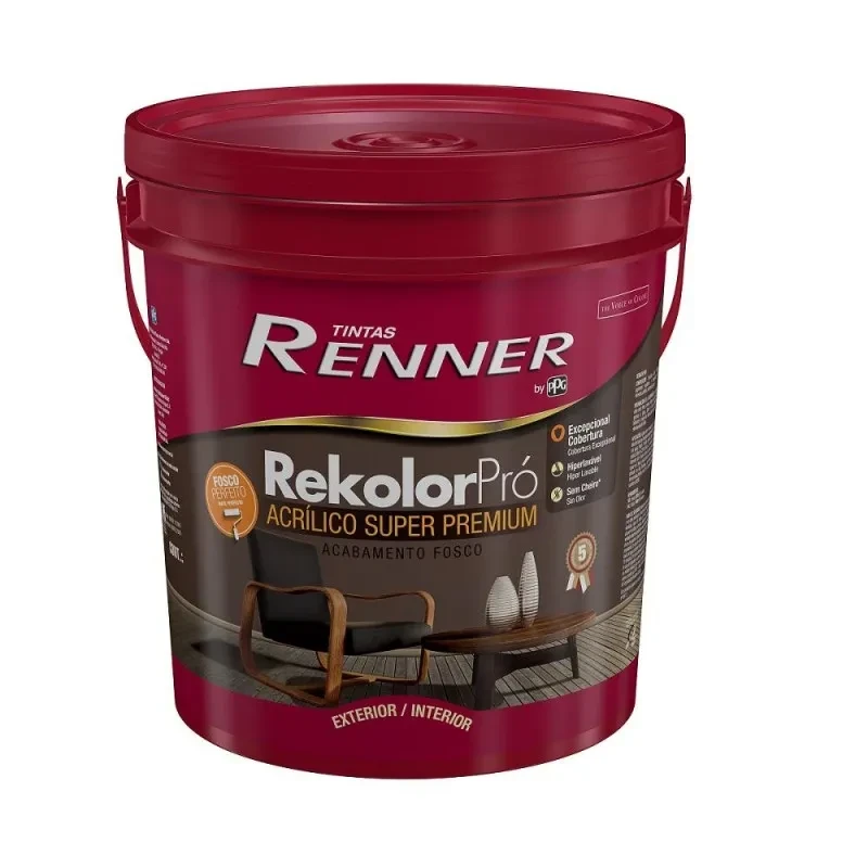 Tinta Acr. Rekolor Fosco Branco 18l Renner