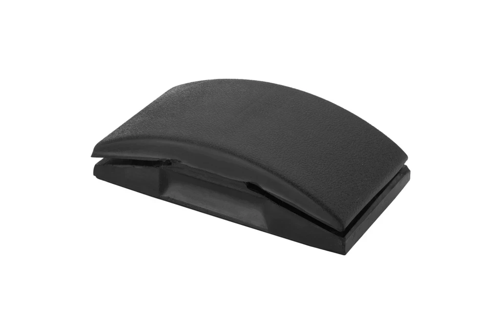 Taco Lixador em Borracha 12,5x6,8cm Preto
