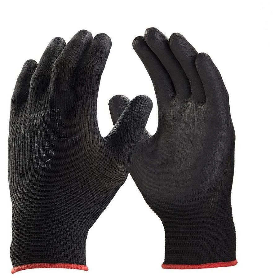 Luva Flextactil Tricotada Nylon Preta a "m" - Danny