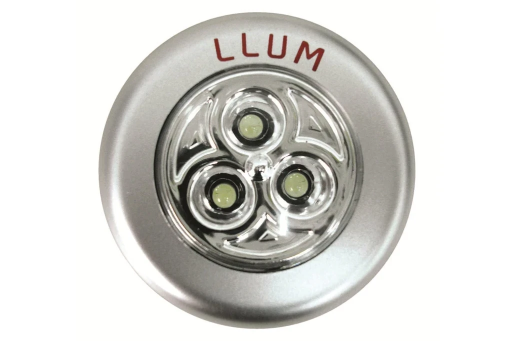 Luminária de Embutir Multifuncional de Led Sem Fio 3 Lâmpadas Easy Cinza