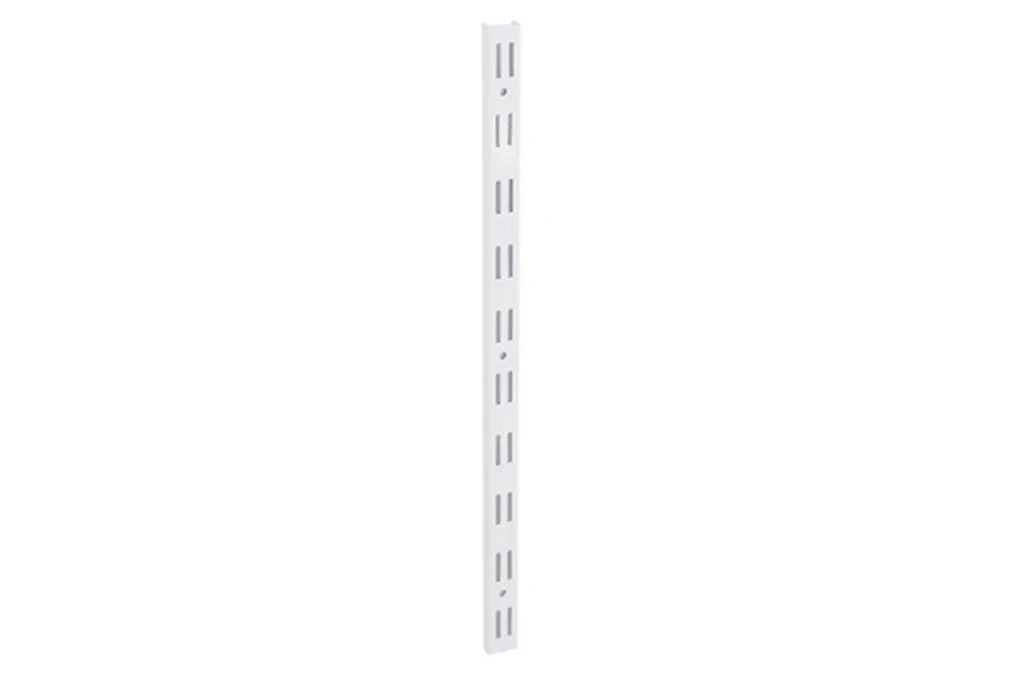 Trilho Duplo em Aço para Prateleira 200cm Branco