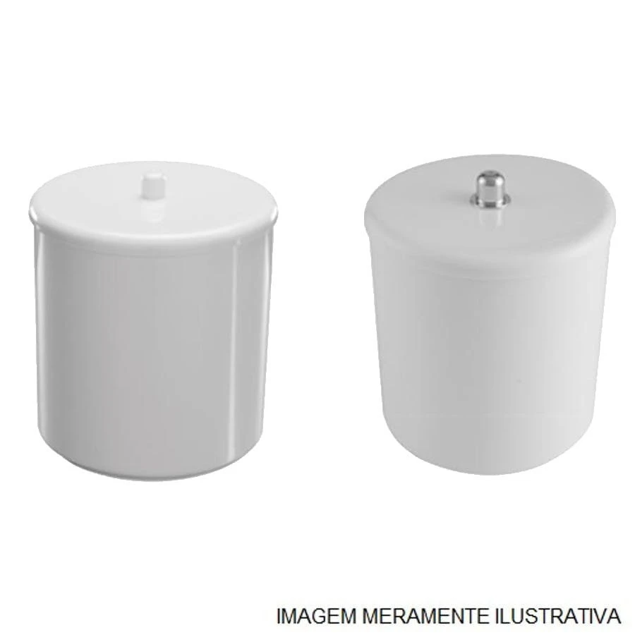 Cesto Multiuso com Tampa Cinza Claro 6l
