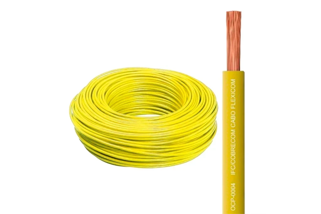 Cabo de Energia 750v 4mm Amarelo