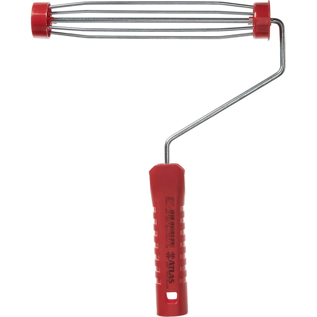 Pincéis Atlas 400/23sr Garfo de Pintura Gaiola S/rosca Aco Vermelho 23cm