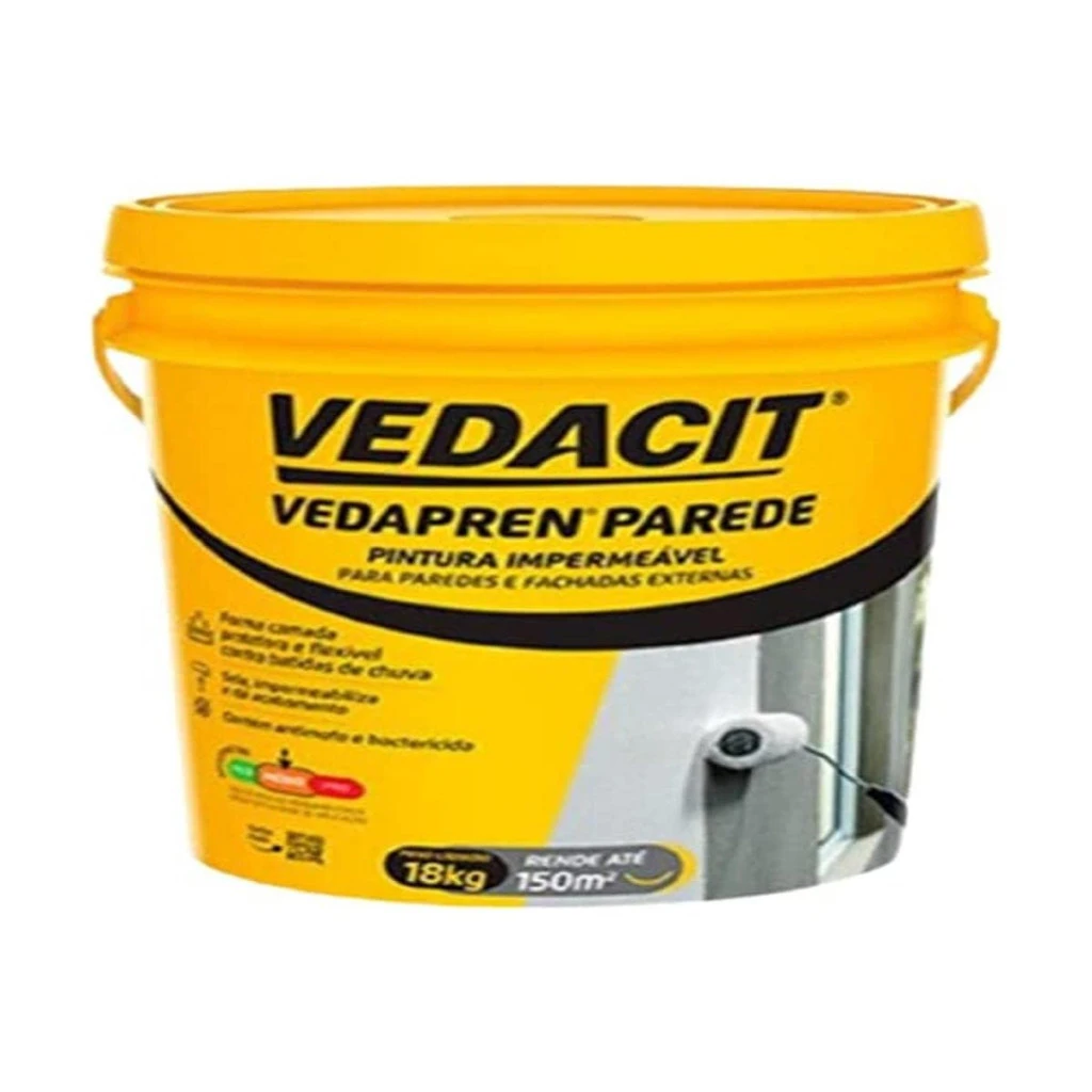 Manta Líquida Vedapren Parede, Branco, 18 L, Vedacit