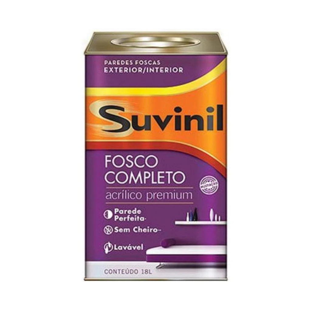 Tinta Acrílica Fosco Branco Neve 18 Litros  Suvinil