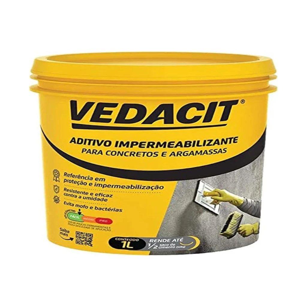 Aditivo Impermeabilizante para Concreto 1l Vedacit