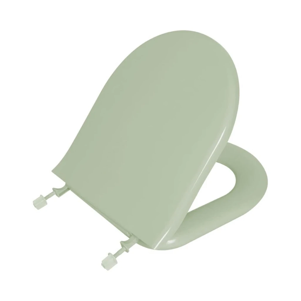 Assento Sanitário Astra Almofadado Oval Calypso Verde