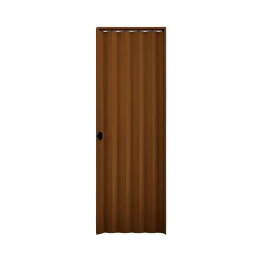 Porta Pvc Sanfonada 60cm Mogno Plasbil