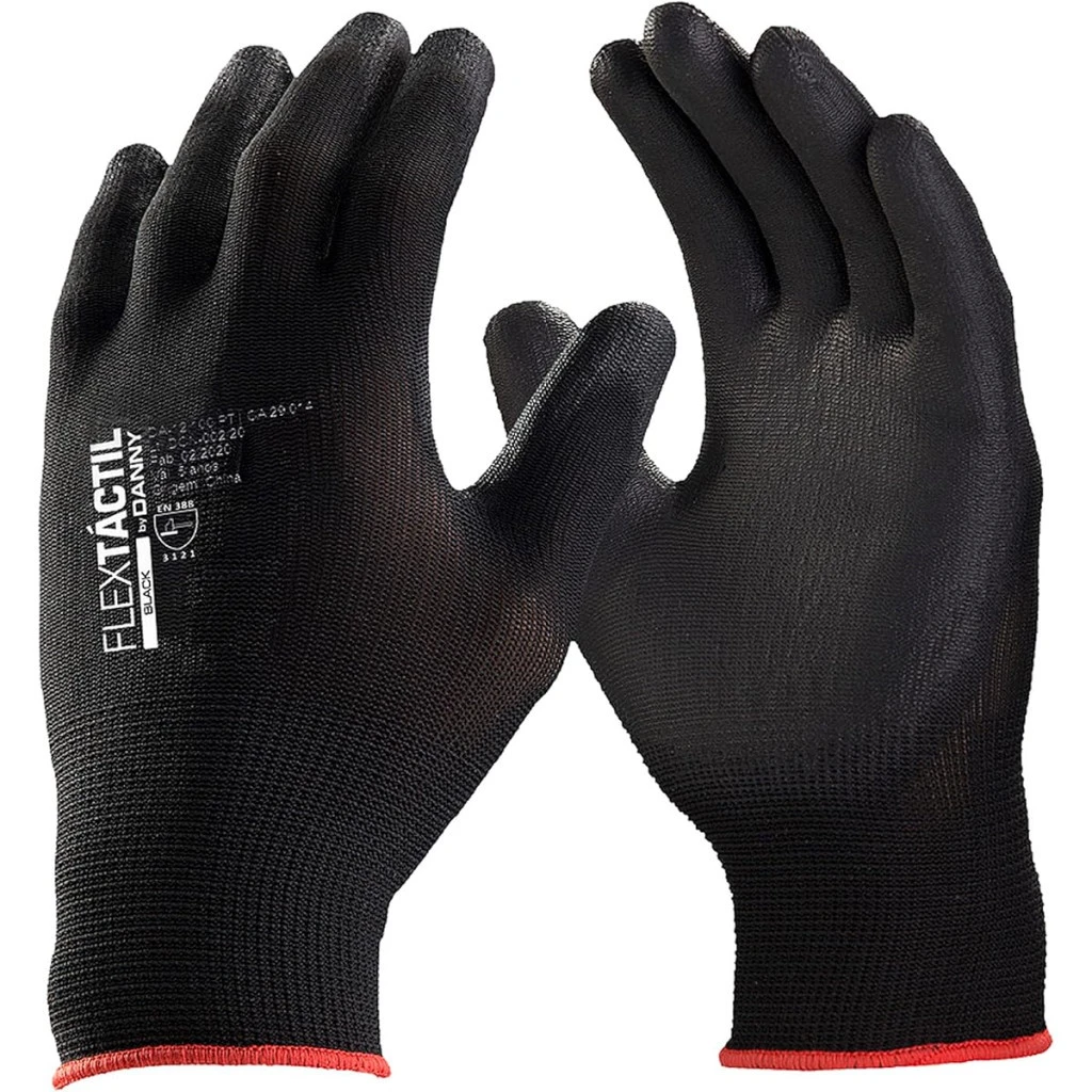 Danny Luva Flextactil Tamanho Extra Grande Cor Preto