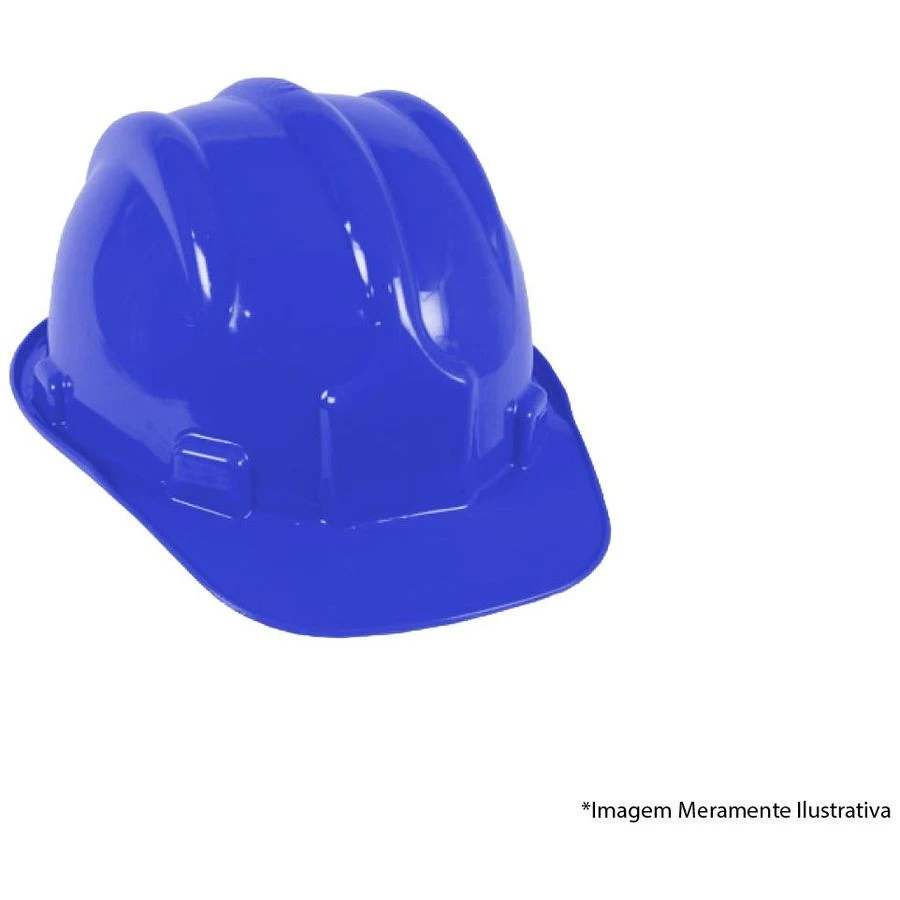 Capacete Segurança Aba Frontal Azul