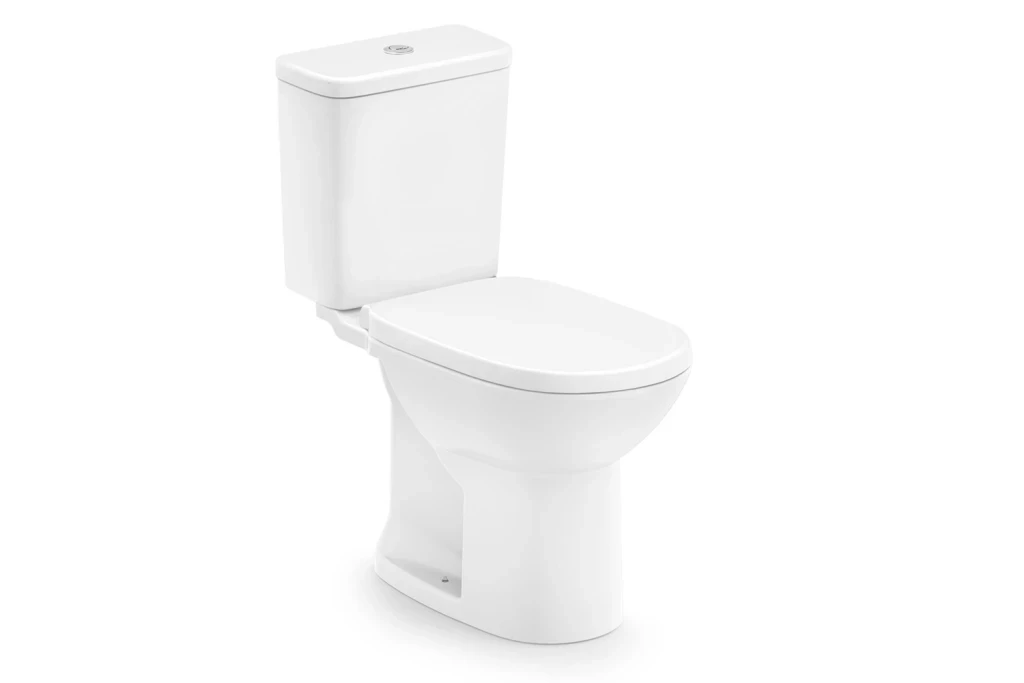 Kit Vaso Sanitário com Caixa Acoplada 3/6 Litros e Assento Debba Round Branco