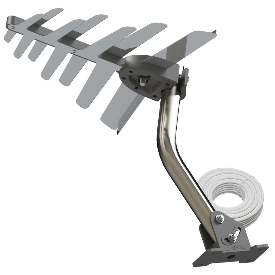 Kit Antena Digital Externa Hdtv + Cabo Coaxial + Mastro de Fixação Shd-8000k - Brasforma
