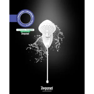 Zagonel Ducha Eletrônica Nd 7700w 220v Branco - Imagem 7
