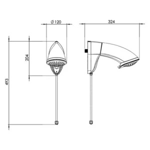 Zagonel Ducha Eletrônica Nd 7700w 220v Branco - Imagem 4