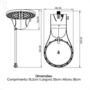 Zagonel Ducha Eletrônica Moment 7500w 220v Branco - Imagem 5