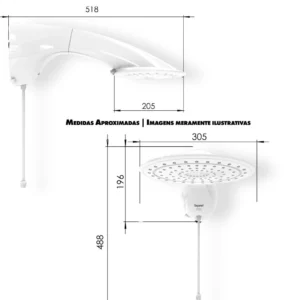 Ducha Eletrônica Optima 7700w 220v Branca - Imagem 4