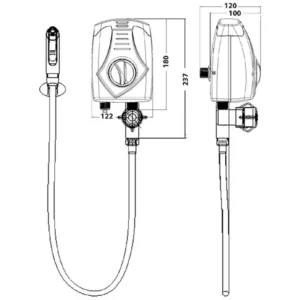 Ducha Higiênica 3 Temperaturas 4300w 220v Branca - Imagem 4
