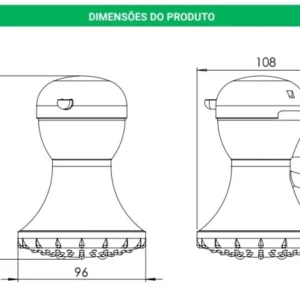 Zagonel Chuveiro Elétrico Branco Ss 3t, 5200w 220v - Imagem 3
