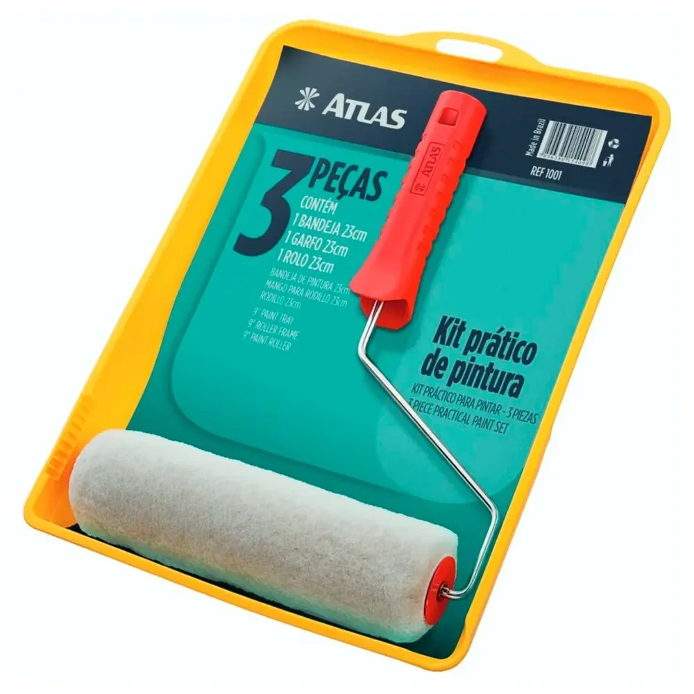 Kit Prático de Pintura 3 Peças - Atlas
