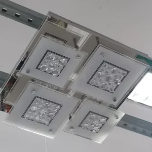 Plafon Vidro C/cristais 6xg9 Biv G327 - Palacio